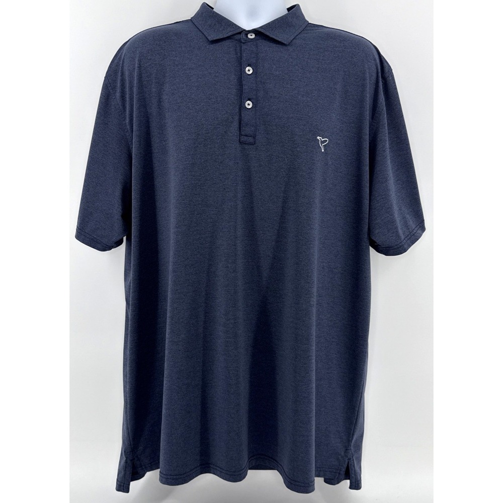 Birddogs Polo Men 3XL Blue Performance Athletic Stretch Golf Casual